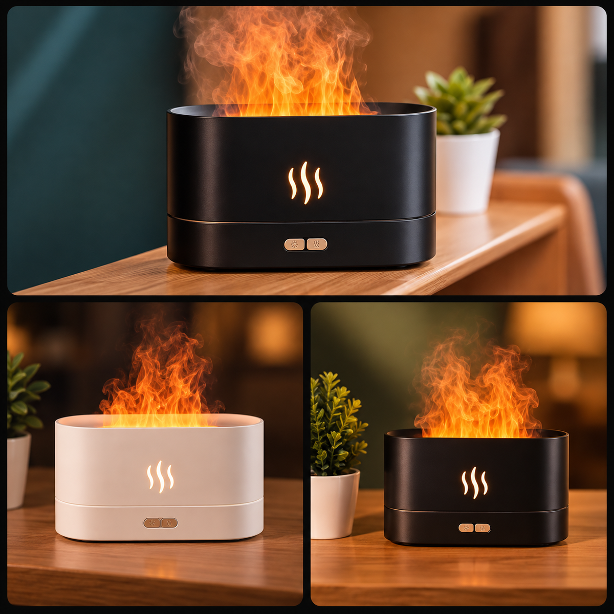 3D Flame Aroma Diffuser & Humidifier
